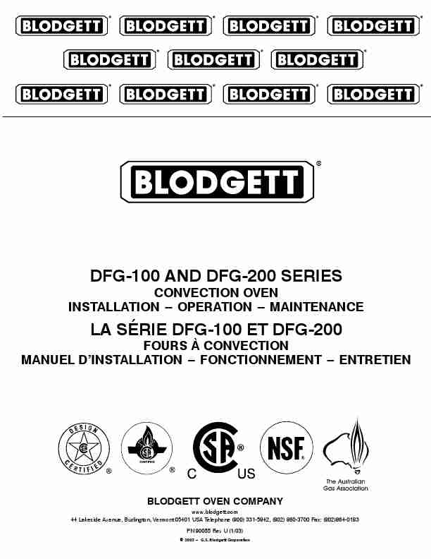 Blodgett Convection Oven DFG-100-page_pdf